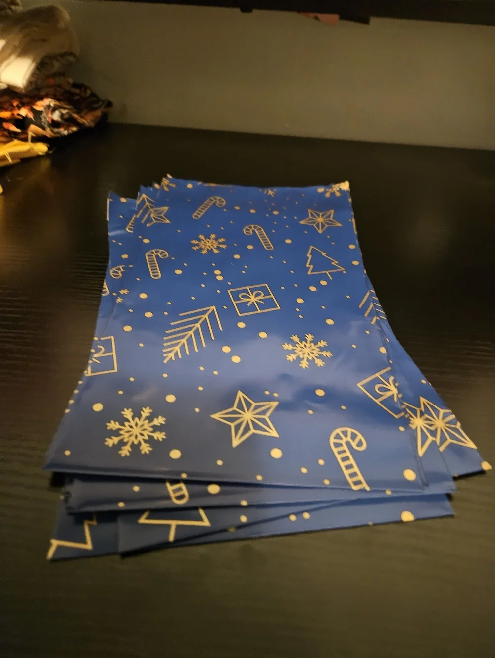 Navy And Gold Polymailer Packages